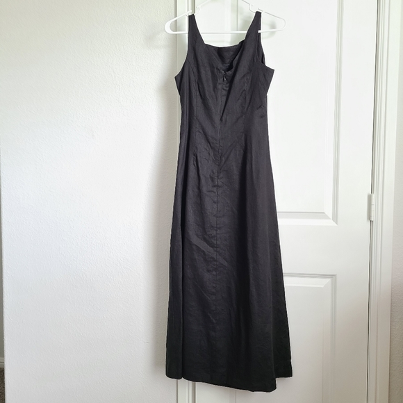 Banana Republic Factory Store 100% Linen Black color Dress - Picture 2 of 3